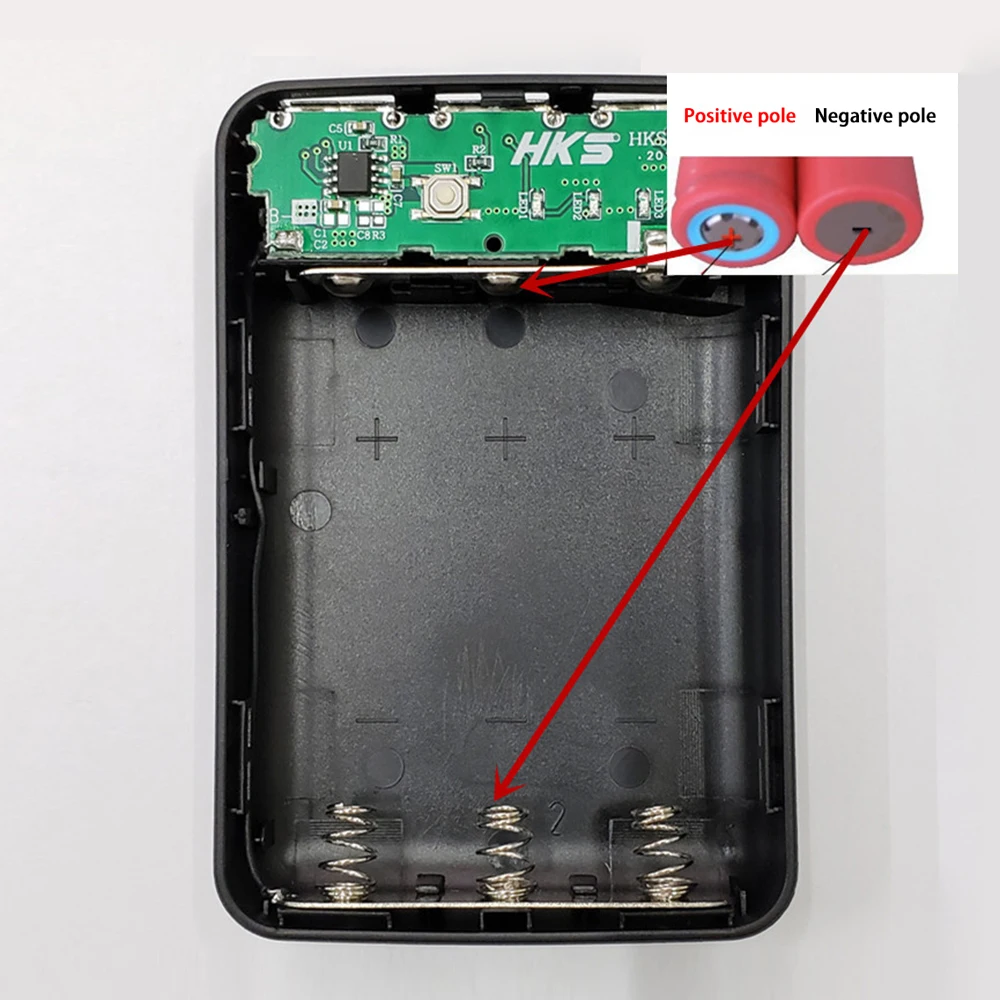 3*18650 battery box diy no soldering mobile power kits 3*USB port mobile phone charger DIY box charger case without battery