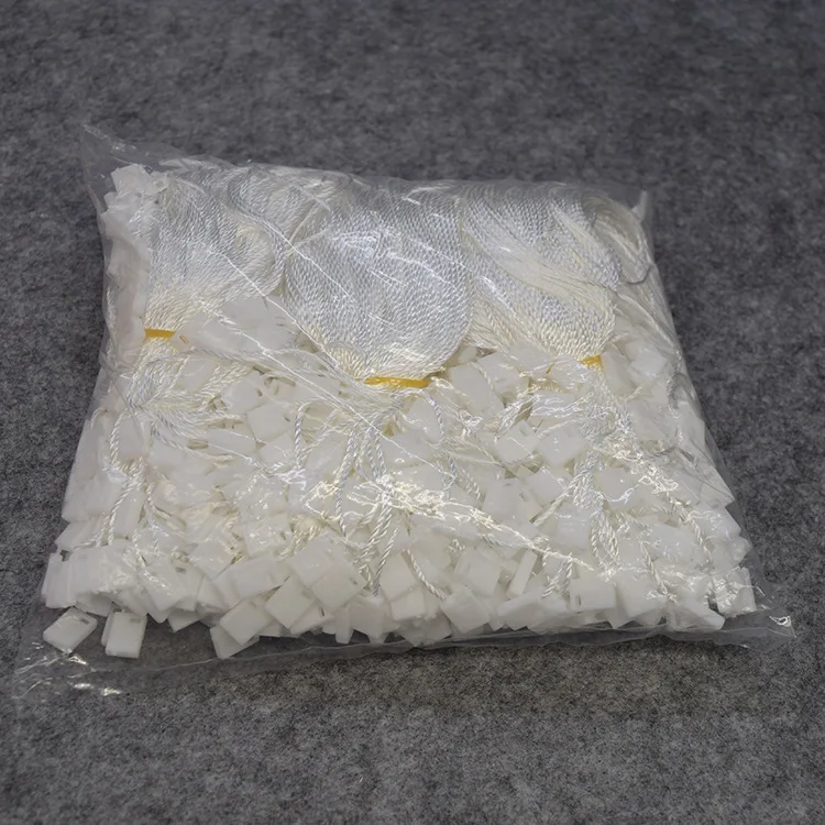 1000 adet su geçirmez giysi etiketi dize yapış kilit raptiye kare sonu küçük takı etiket malzemeleri için giysi/çanta/ayakkabı/ev tekstili