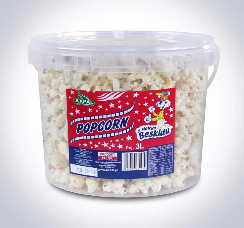 Axpal Popcorn z solą 3l