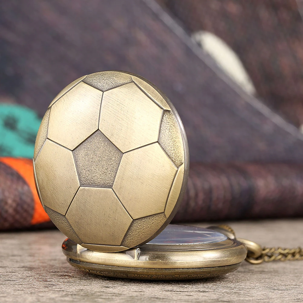 Pocket Watch Blue ball series pocket watch basketball shape wall clock fashion gift athletes