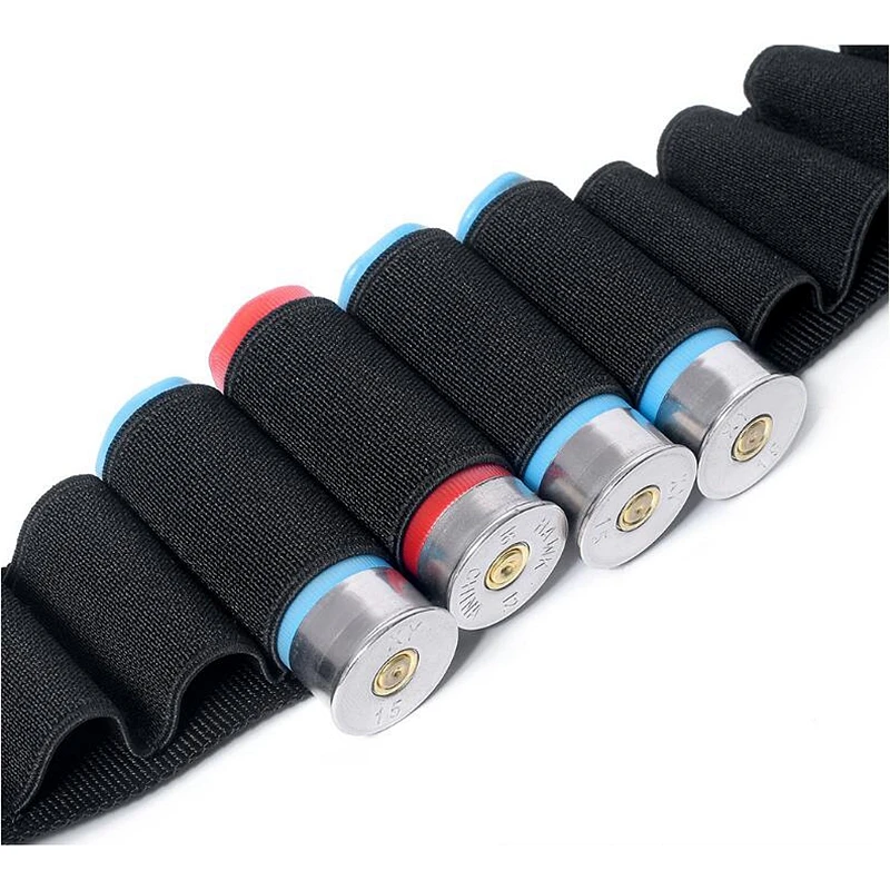 10 12 & 20 Gauge GA Stealth Black 50 Round Shell Shoulder Bandolier Bandoleer Mag Carrier – Detail 10