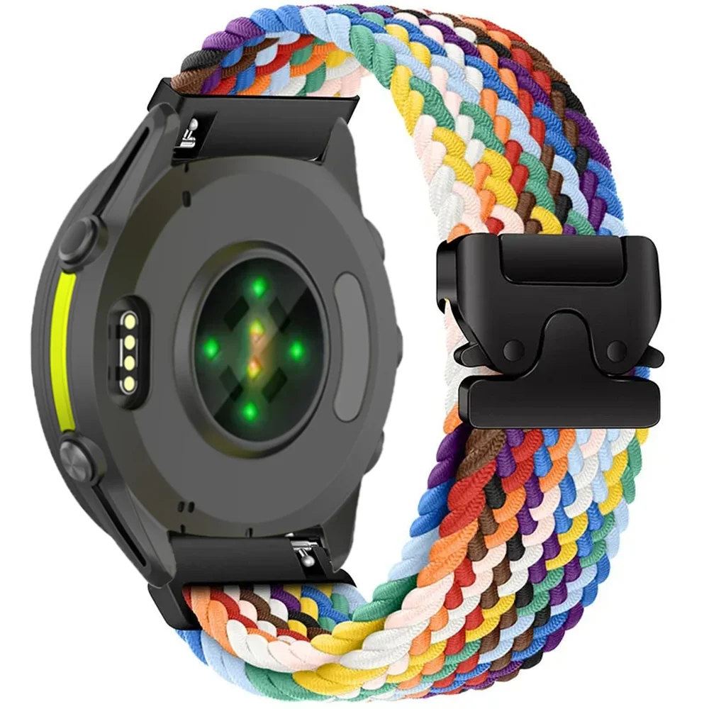 Nylon Braided Strap with Parachute Buckle Bracelet, 20mm/22mm Band