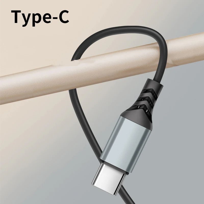 Metal stereo tuning digital decoding Type-C wired headphones for Huawei Samsung C flat port in-ear 2