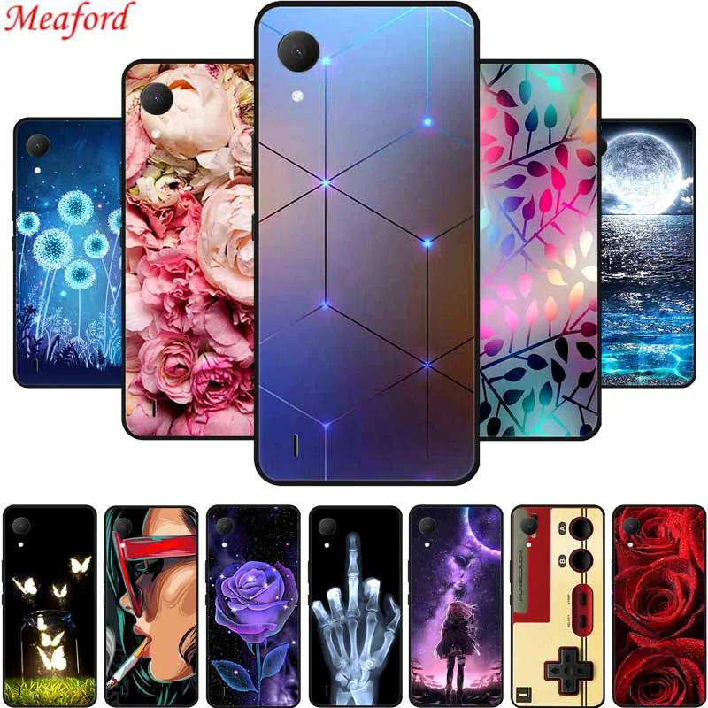 Per Custodia Nokia C110 Immagine Popolare Custodia Morbida In Silicone Nero Per Cover Posteriore Per Nokia C110 Cover Per Telefono C 110 6.3 "Funda Co