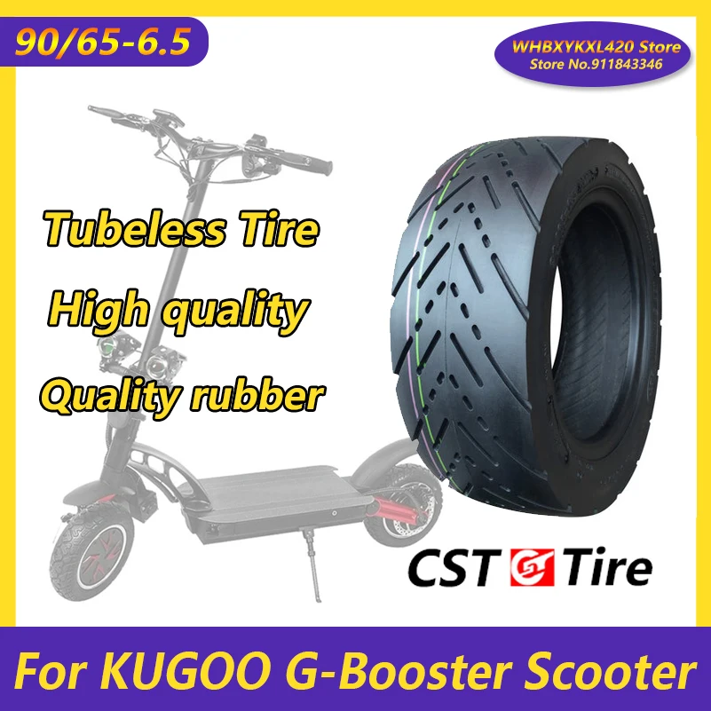 

CST шина для KUGOO G-Booster G2 Pro Электрический скутер передние и задние колеса 90/65-6,5 бескамерные 11 дюймов вакуумные шины аксессуары