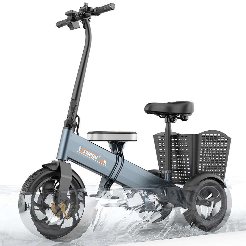 foldable tricycle senior disability 3 wheel scooters  for the elderly handicapped folding electric mobility scooter custom