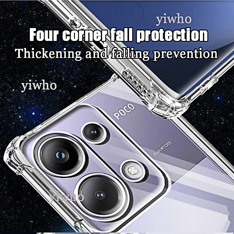 Sleek Transparent Protective Phone Case with Camera Shield