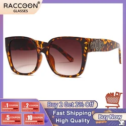2022 Trend Retro Pattern Oversized Sunglasses Men Tones Square Large Women Sun Glasses Classic All Fashion Widescreen Eyewear
