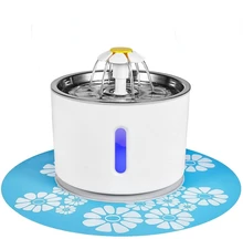 

LVTUBANLV Pet Water Fountain , 81oz/2.4L Dog Fountain with Smart Pump and LED Indicator for Water Shortage Alert, Cat and Dog