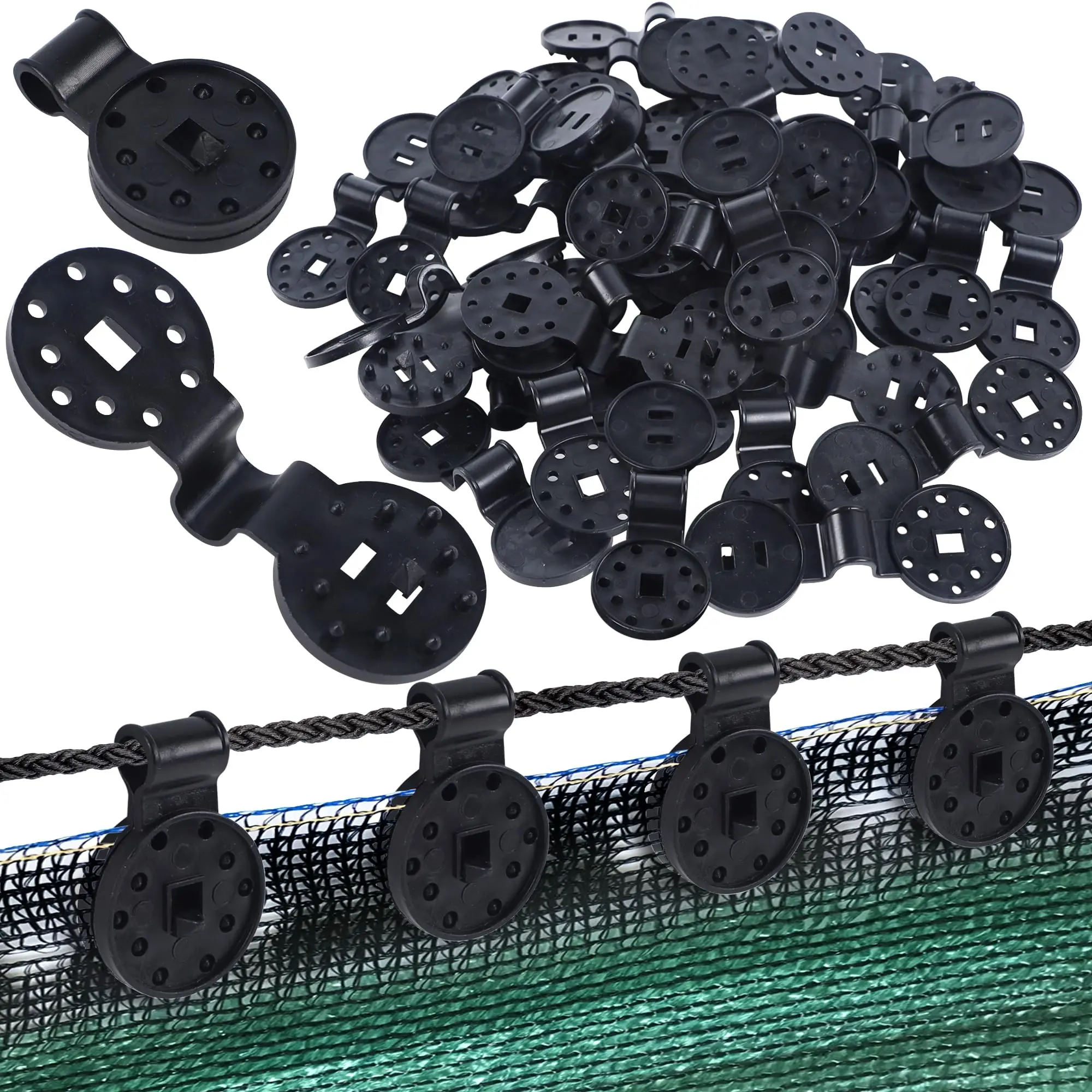 Shade Cloth Clips 30PCS Shade Cloth Clips Shade Fabric Clamps Garden Tools Net Accessories Tools For Home Garden Sunscreen Net Securing Clip