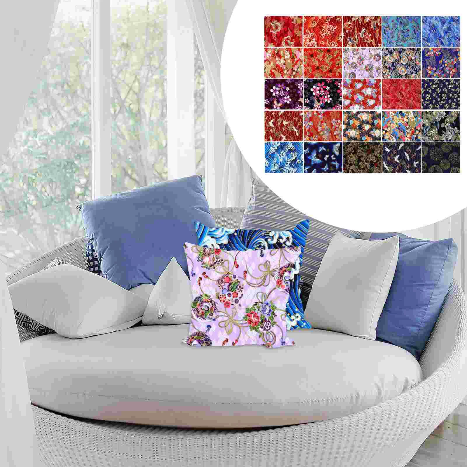 

25 Sheets DIY Patchwork Floral Bronzing Patchwork Cotton Handmade Material