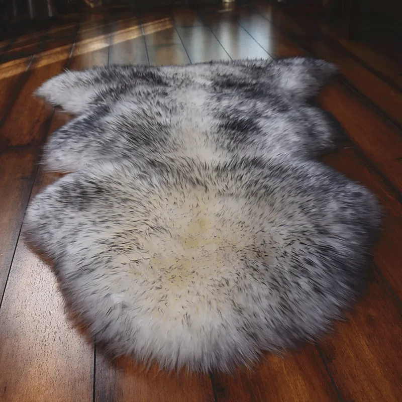 

New Imitation Wool Carpet Bedroom Living Room Imitation Wool Sofa Cushion Fashion Comfortable Blanket Cushion Room Decor