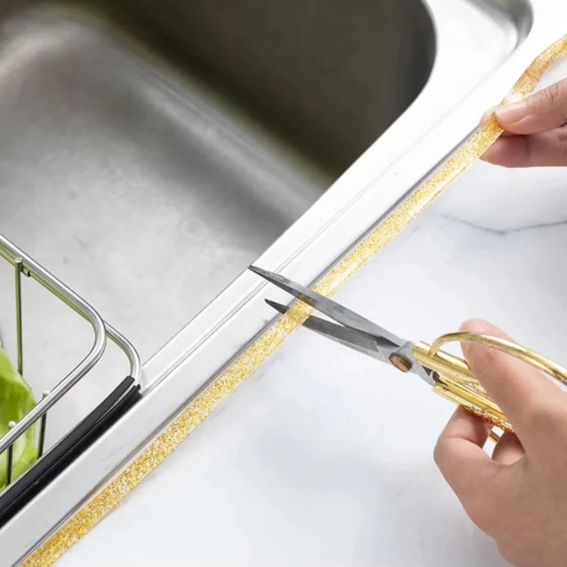 Bathroom Kitchen Accessories Sealing Strip Caulk Beautification Tape Self Adhesive Waterproof For Wall Stickers Sink Edge Tape sealing strip tape waterproof tape sealing tape sealing strip