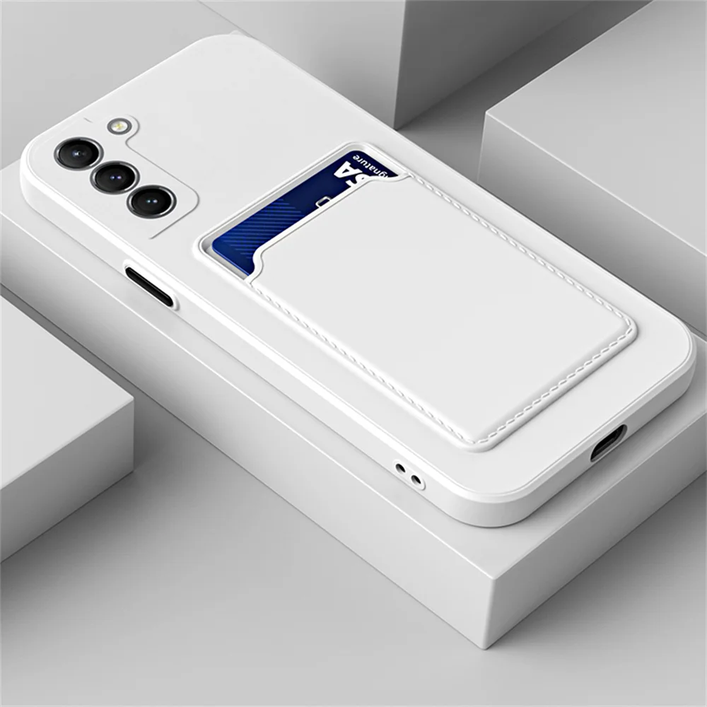 TPU Soft Silicone Card Slot Wallet Case For SamSung S24 S23 S22 S21 S20 FE Plus Ultra Note 20 A54 A34 A24 A15 A25 A35_voghion.com