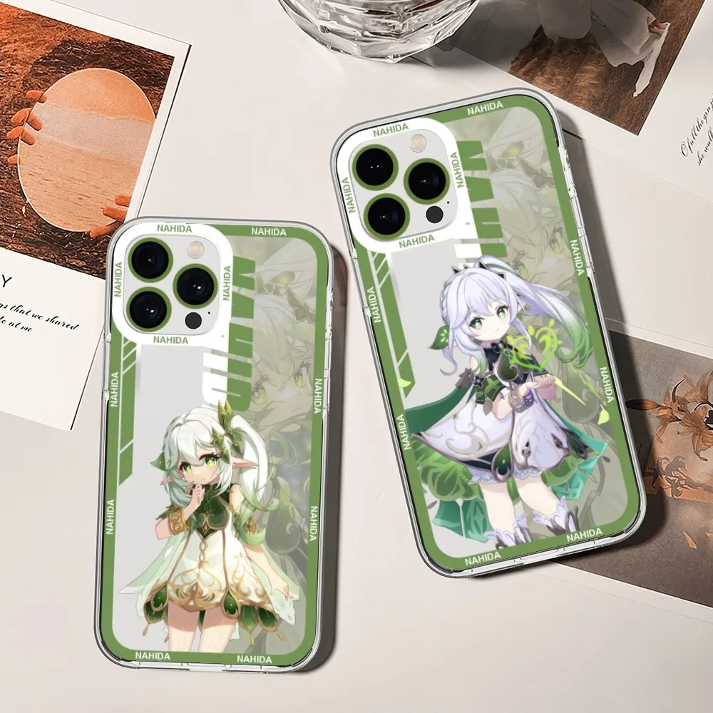 Genshin Impact Custodia Per Telefono Nahida Per Xiaomi Redmi Note 6 7 8 9 10 11 Pro Max Guscio Trasparente