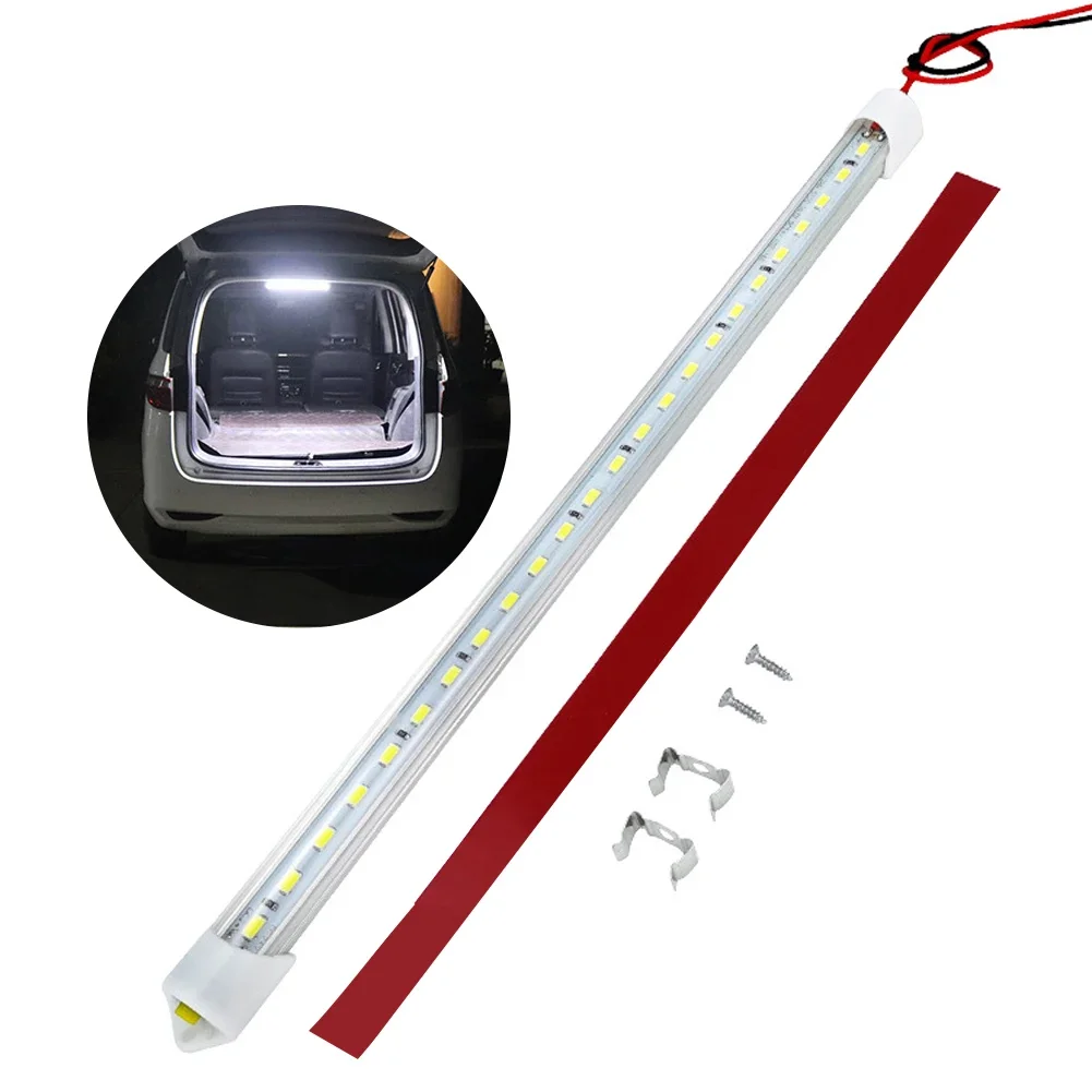 50CM 12V 24V 36 LED 자동차 인테리어 라이트 바 RV 캠핑카 보트 밴..
