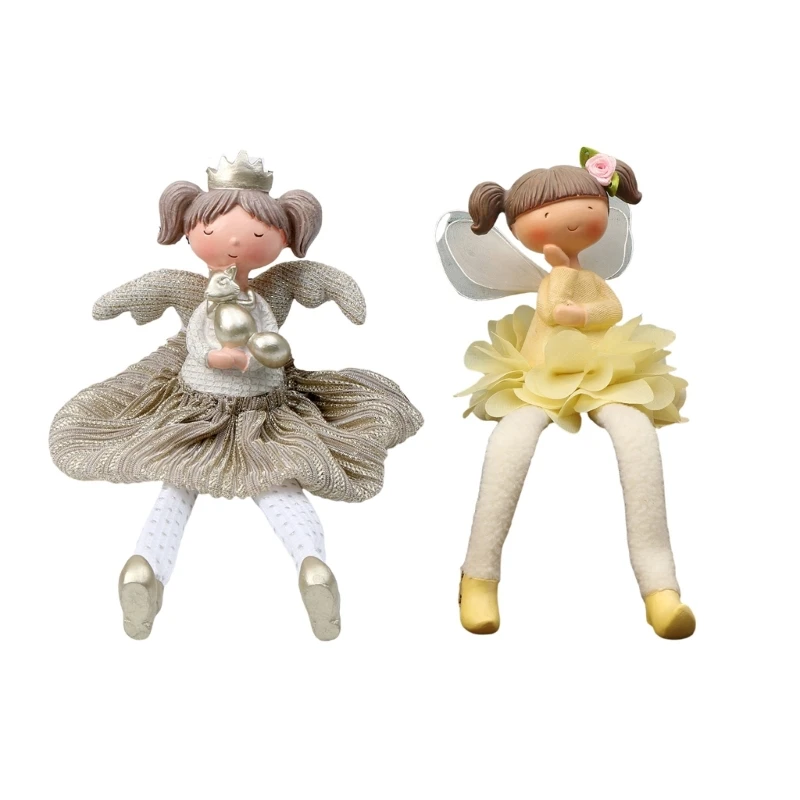 

Long Leg Girl Resins Statue Farmhouses Decorations Gift for Kitchen Tiered Tray