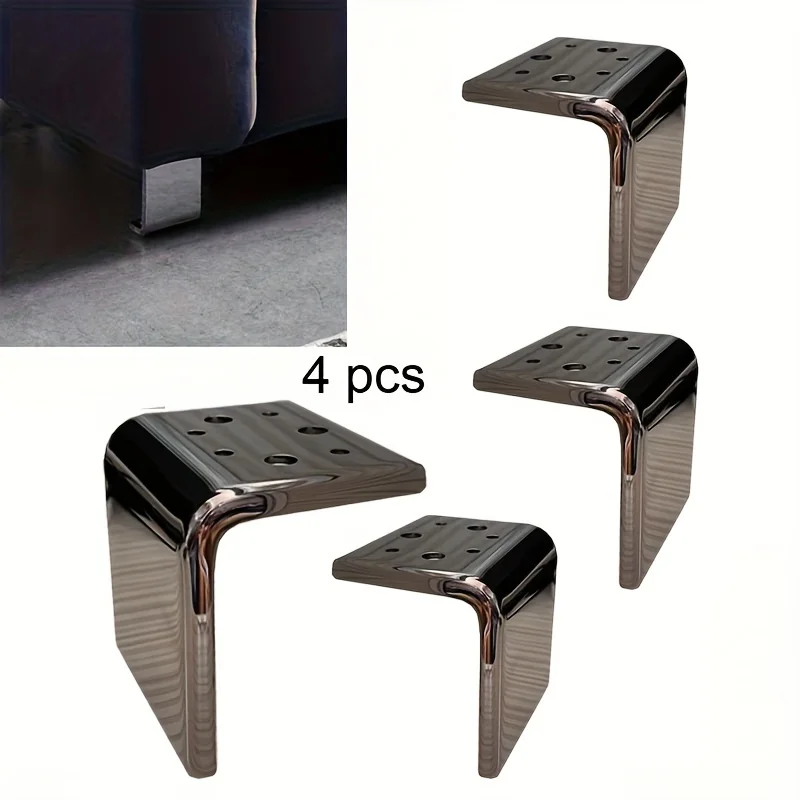 4 stücke DIY Tee Tisch Möbel Fuß Hardware Zubehör Metall Sofa Füße Schwere Möbel Unterstützung Füße Höhe Für Sofa Tisch stuhl – Detail 1
