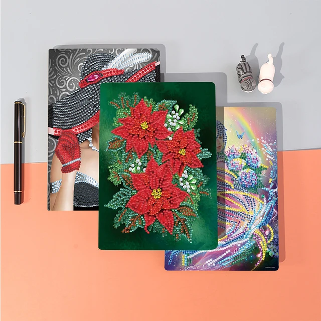 60 Pages Diamond Painting Notebook DIY 5D Rhinestone Drawing Diary Books