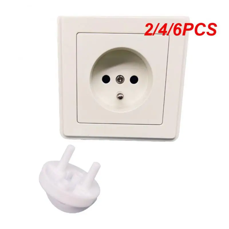 

2/4/6PCS Infant And Baby Row Plug Cover Plug Protective Cover With Handle Two-hole Plug Protection Sleeve Socket Protection
