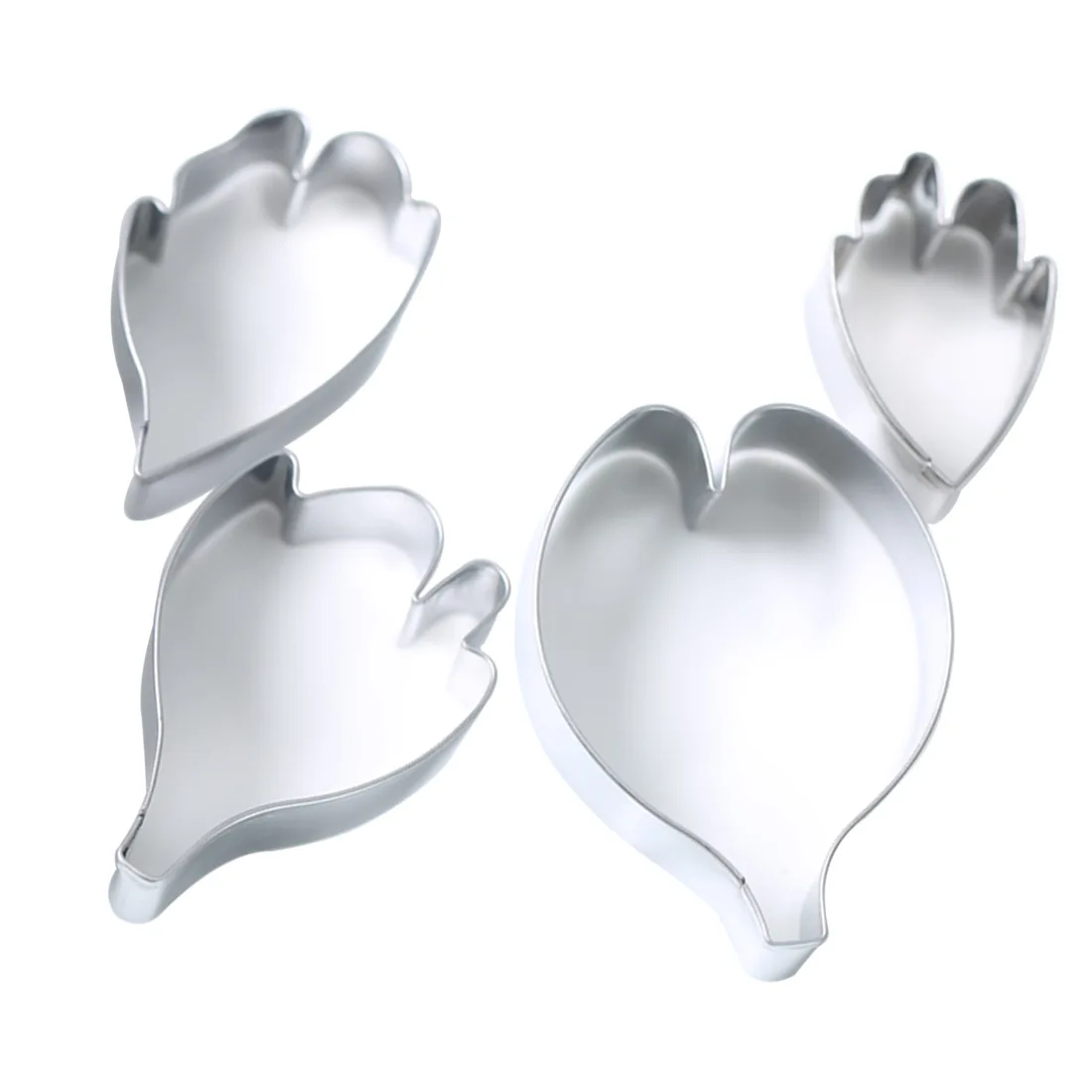 4pcs/set Peony Flower Cookie Cutter Set 3D Sugarcraft Fondant Cake Pastry Biscuit Baking Mold DIY Decorating Kitchen Tools m159 cookie cutter,baking mold,cookie mould,fondant cutter,baking decorating tools,cookie maker press kit,pastry cutter