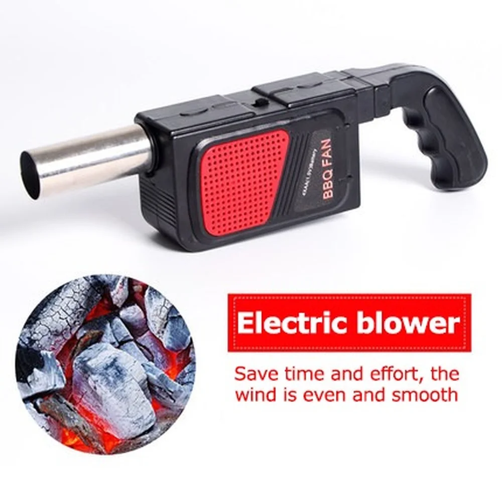 BBQ Fan Portable Handheld Electric Air Blower Outdoor Camping BBQ Cooking Tool Grill Accessories