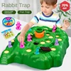 9Pcs New Rabbit Trap Puzzle Toy Children's Dual Play Multiplayer Board Game Competition Parent Child Interactive Strategy Game 2