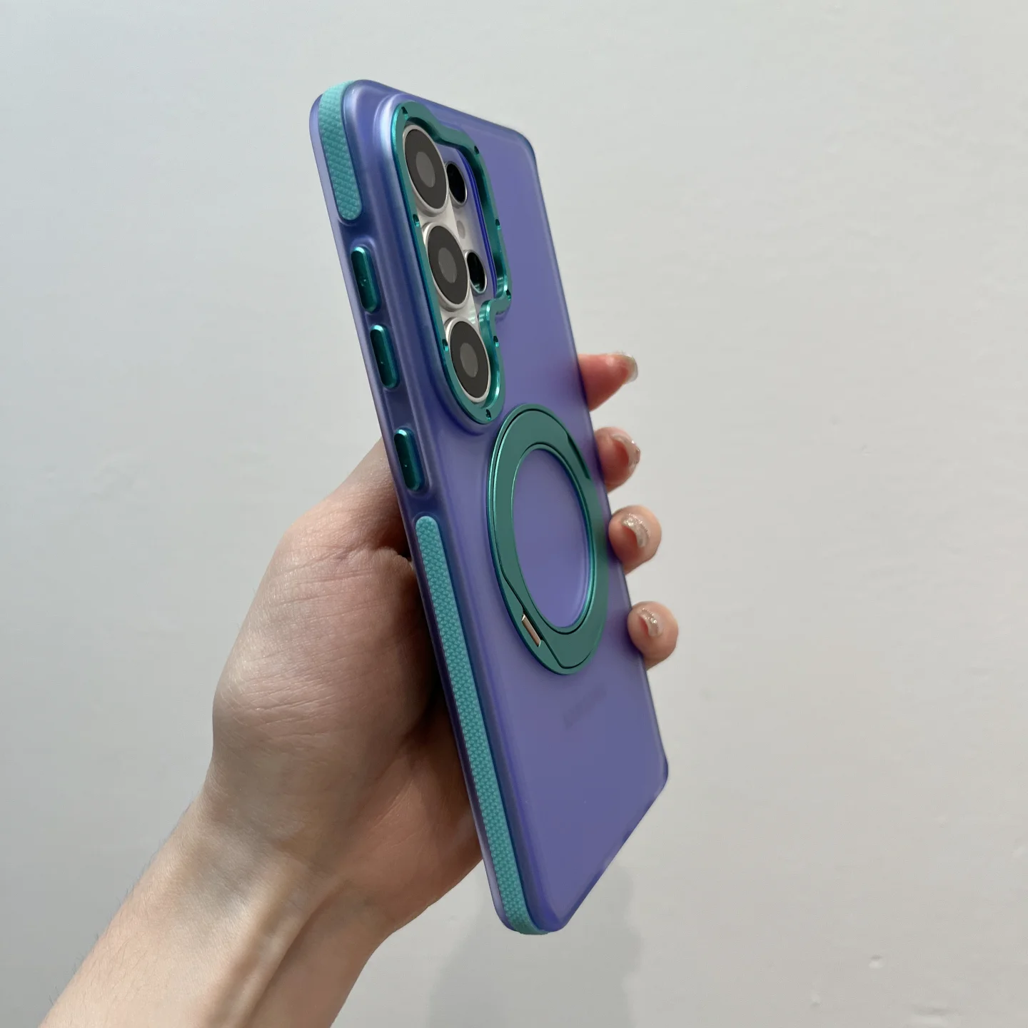Colorful 360° Rotatable Ring Stand Shockproof Case