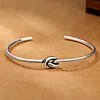 Woven Fried Dough Twists Bracelet Handmade Retro Personality Open Bracelet Temperament Literature Simple Bracelet For Men Women 4