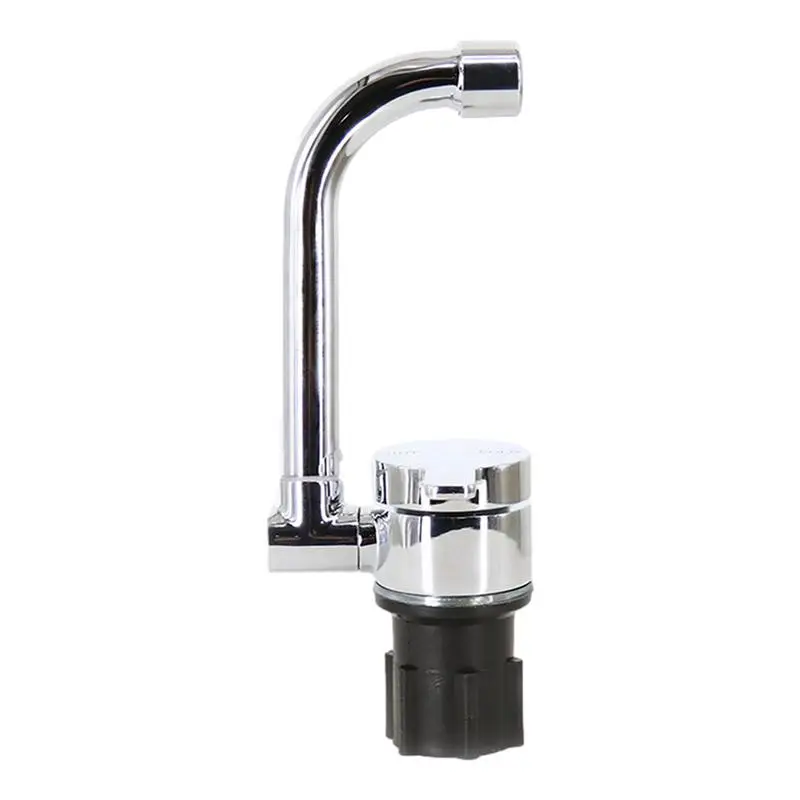 

RV Kitchen Faucets 360 Horizontal Rotation Folding Faucet Single Handle Control Bar Sink Accessories For Caravans Boathouses