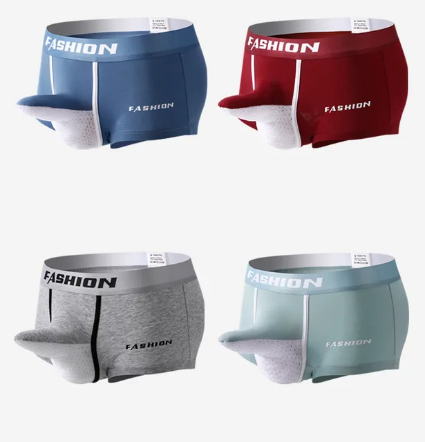 Calzoncillos Boxer de algodón de elefante para Hombre  Ropa interior de  pene para hombre Nariz de elefante-Hombre-Aliexpress