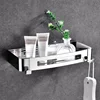 Stainless Steel Bathroom Shelves Corner Shelf Organizer Kitchen Sucker Wall Mounted Storage Corner Rack Bathroom Accessories 4