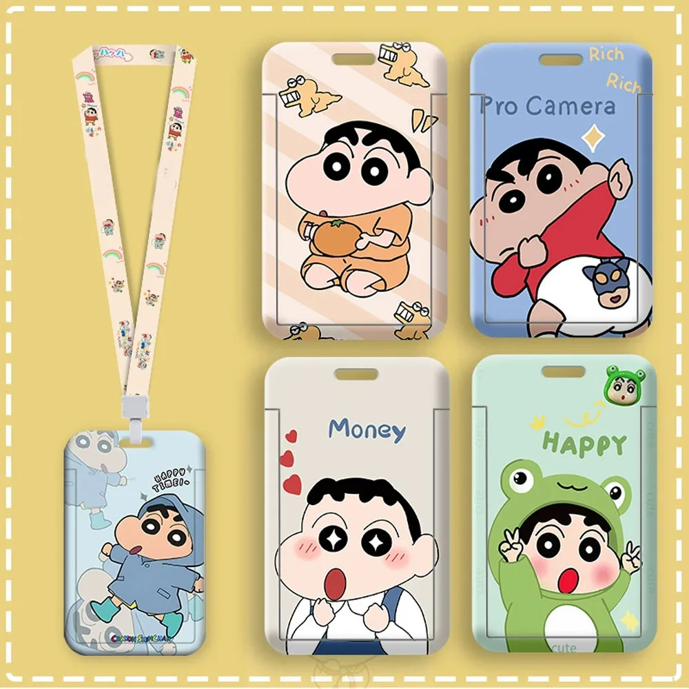 Anime-Inspired Cute Lanyard and ID Badge Holder with Credit Card Cover - Adorable Gift Accessories