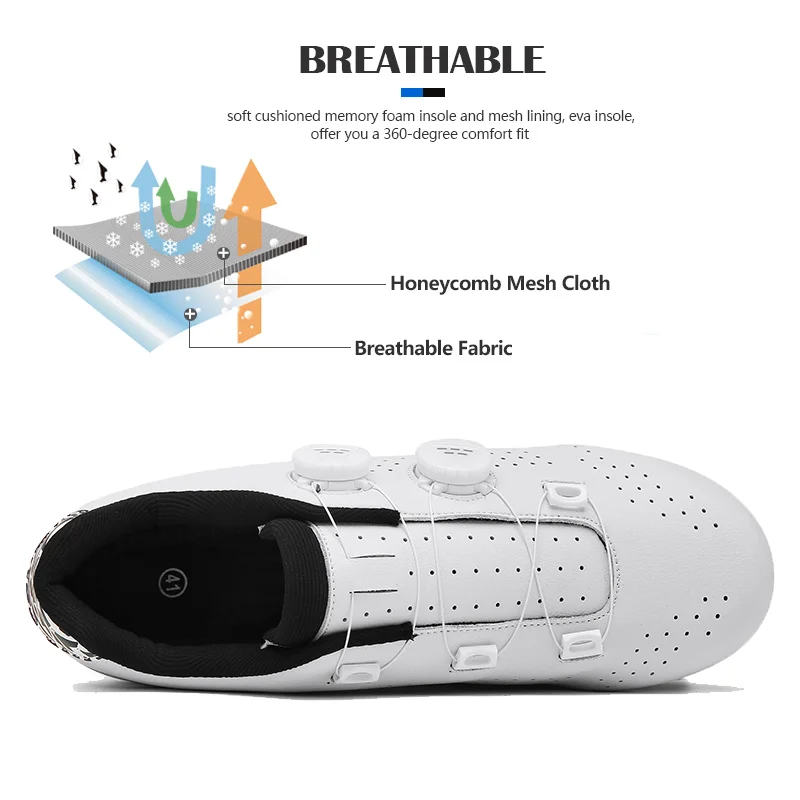 Women Off-road Mountain Bicycle Shoe Self-locking Cycling Shoes Men MTB Footwear Dirt Road Bike Shoes Flat Speed Cycling Sneaker cycling shoes 2295007