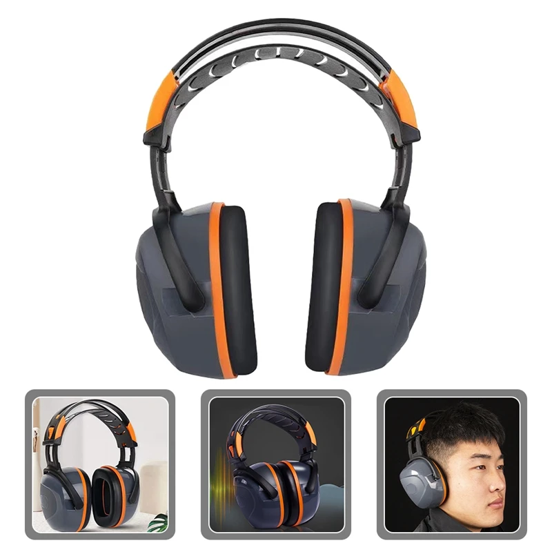 Protège-oreilles antibruit réutilisables - Casque insonorisé noir