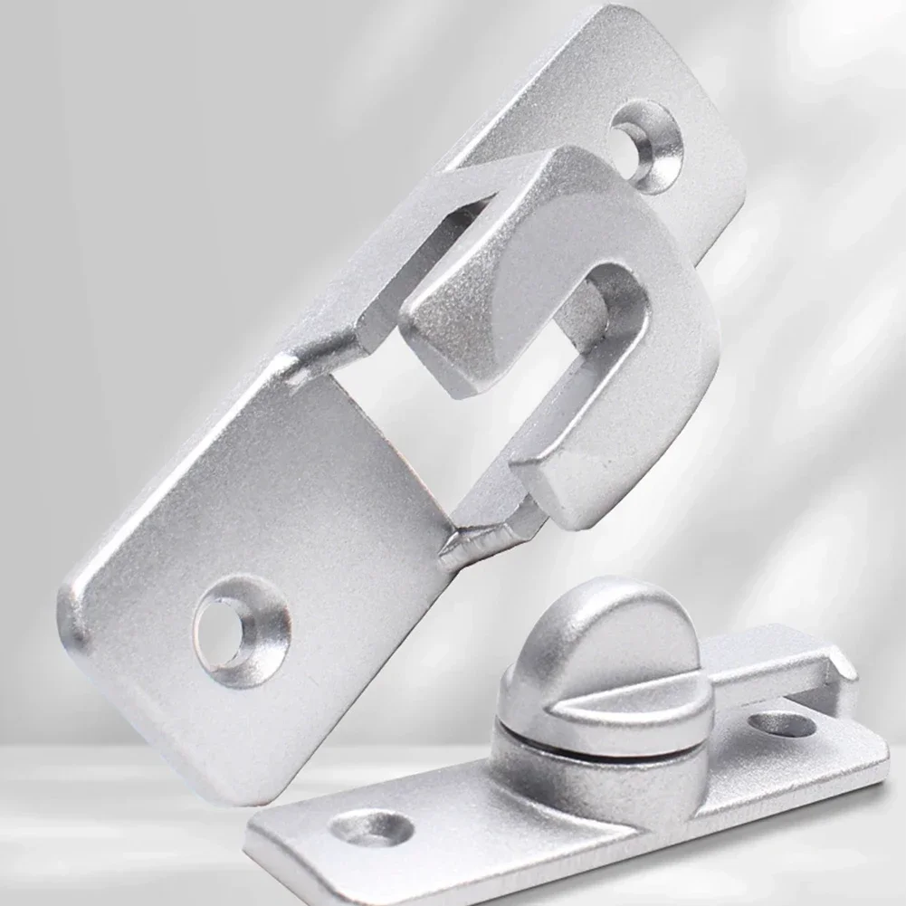 Door Lock Door Latch Bolts Home Security Heavy-duty Zinc Alloy 90 180 Degree Sliding Anti-theft