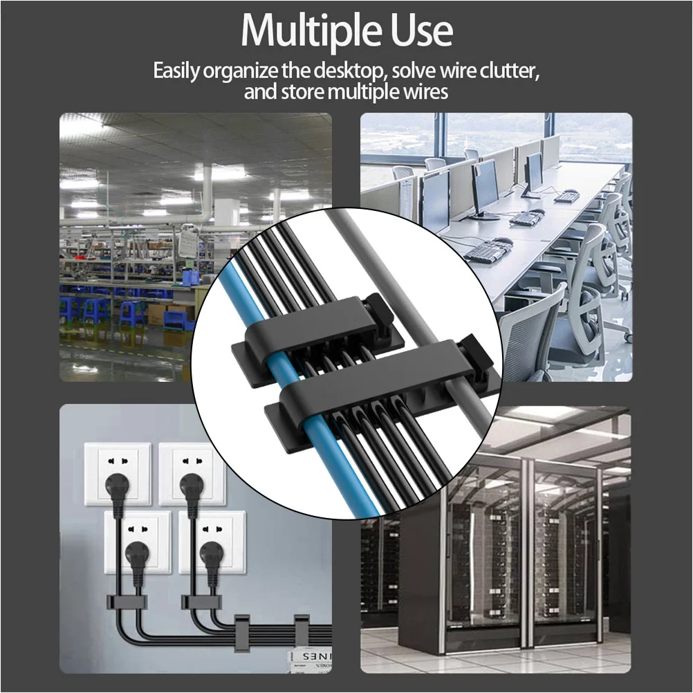 

Cord Keeper Wire Management Holes Cable Organizer Adhesive Cable Clip Charging Fixed Clamp Of Cable Management Device