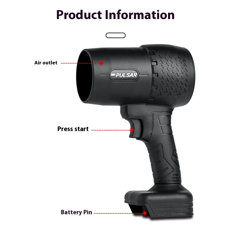 For Makita fan turbojet xl 160000RMP Violent blower Third turbine blower Jet fan Strong Handheld wind speed 140m/s t portable fan