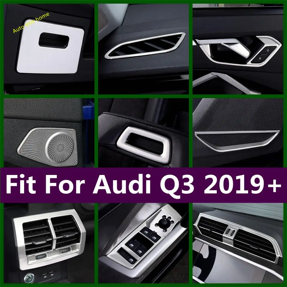 

Speaker / Door Handle Bowl / Window Lift Button / Dashboard / Air Conditioning Outlet Cover Trim Fit For Audi Q3 F3 2019 - 2023