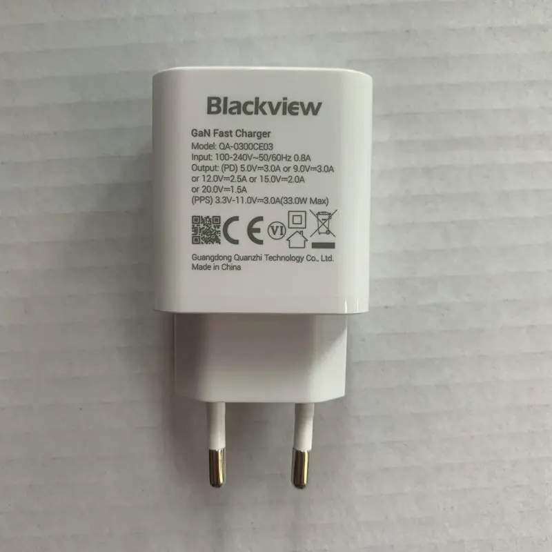 Blackview SHARK 8 OSCAL TIGER 12 탭 18 태블릿 용 전원 어댑터 기존 33W 고속 충전 EU 플러그 여행용 충전기 유형 C 케이블