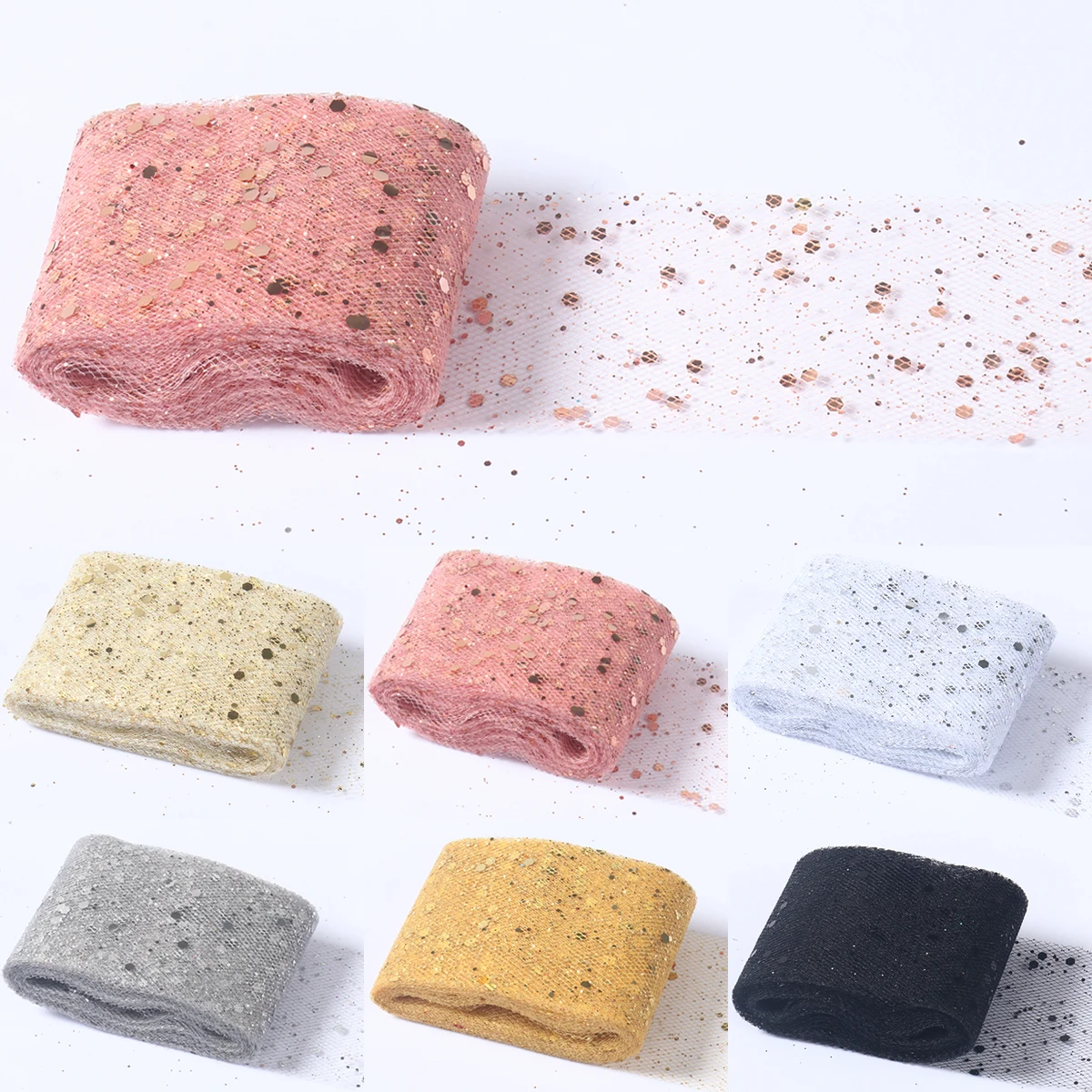 Блестящая Тюль в рулоне, блестящая тюль, лента, ткань, тюль, катушка для «сделай сам», свадебные аксессуары, аксессуары для дня рождения, фотодекоративная Упаковка для подарков