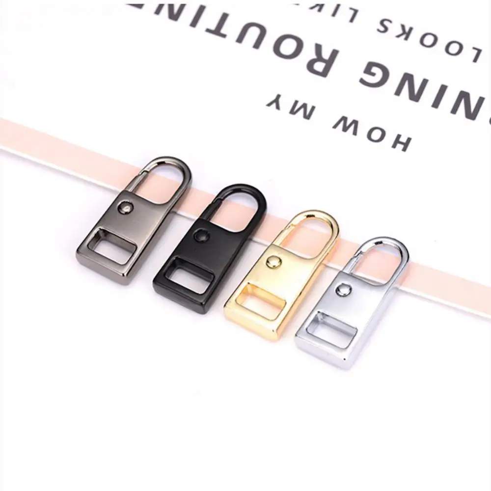 Zipper heads Zipper accessories 1/2/3/4/5/6/7/8Pcs Tool-free Removable Zipper Head Luggage Bag Schoolbag Coat Clothes Boots Metal Zipper Easy Instal Head