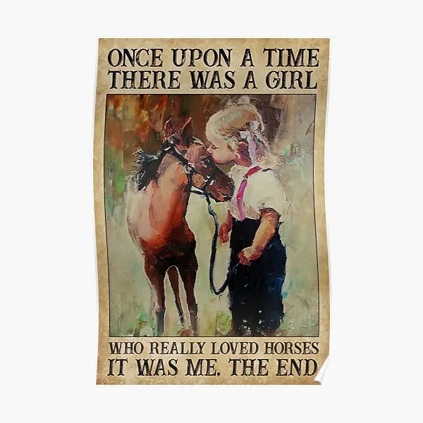 

Once Upon A Time There Was A Girl Who Re Poster Print Decoration Room Picture Art Vintage Modern Funny Painting Mural No Frame