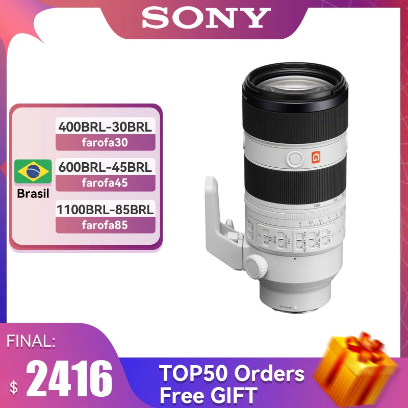 Sony FE 70-200 мм F2.8 GM OSS Сменный объектив с большой диафрагмой беззеркальный для камеры