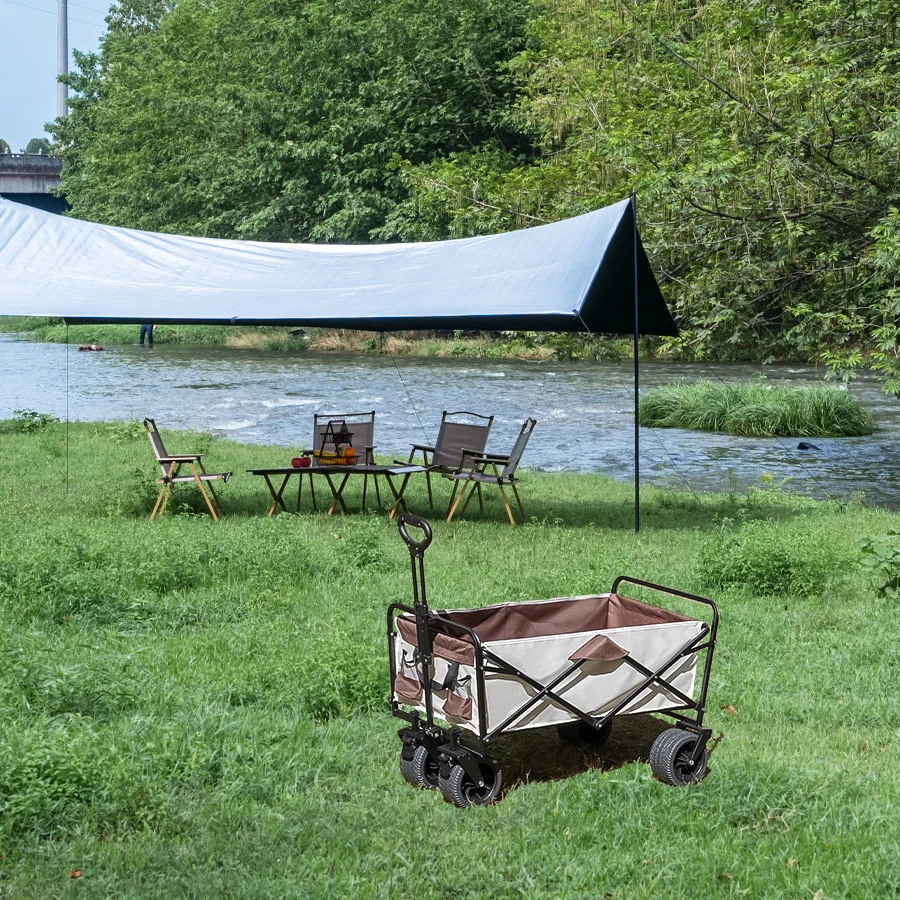 500lbs Heavy-Duty Folding Wagon Cart 4