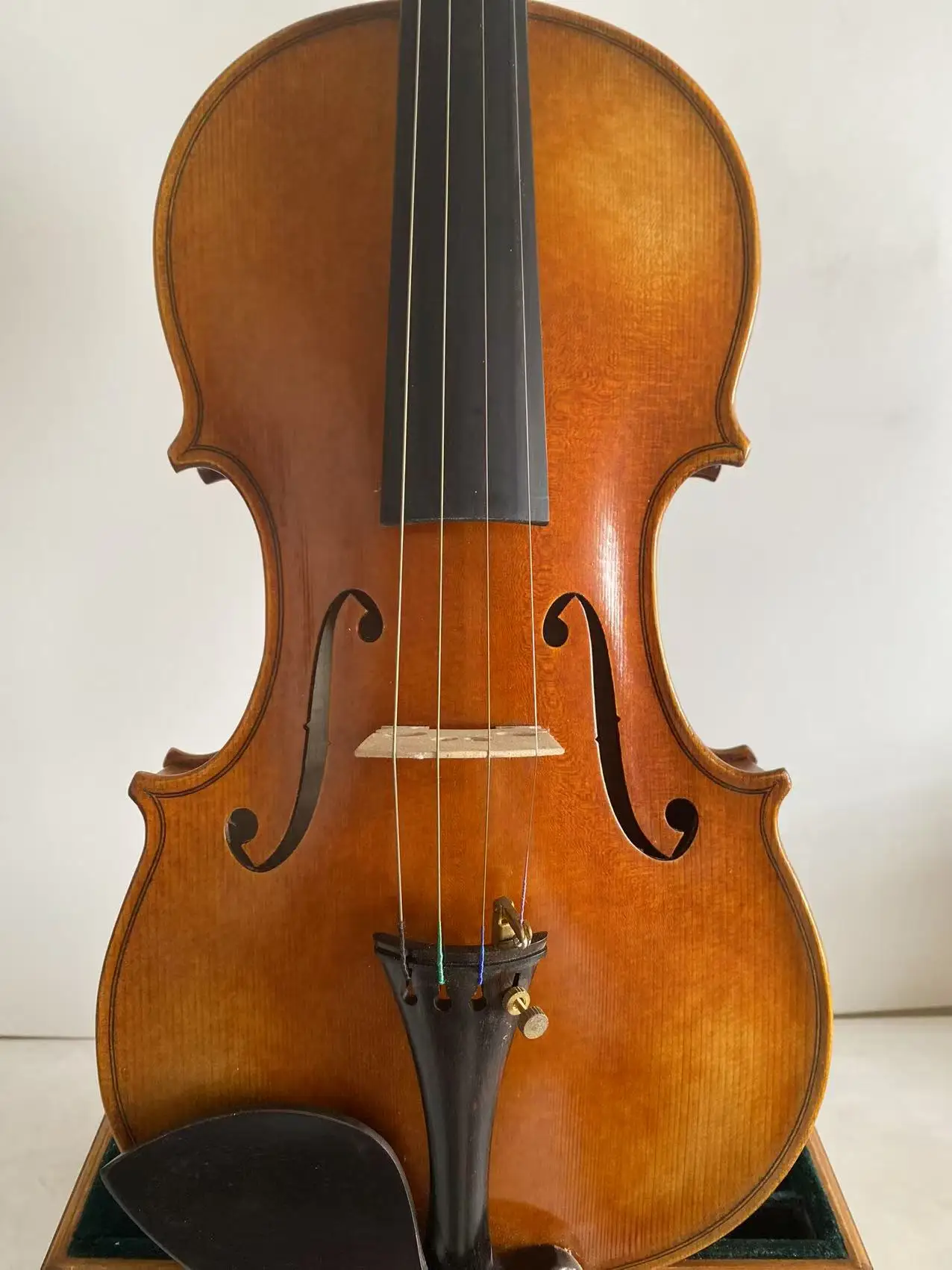 New 4/4 Violin Guarneri model Solid flamed maple back spruce top hand made no.3520