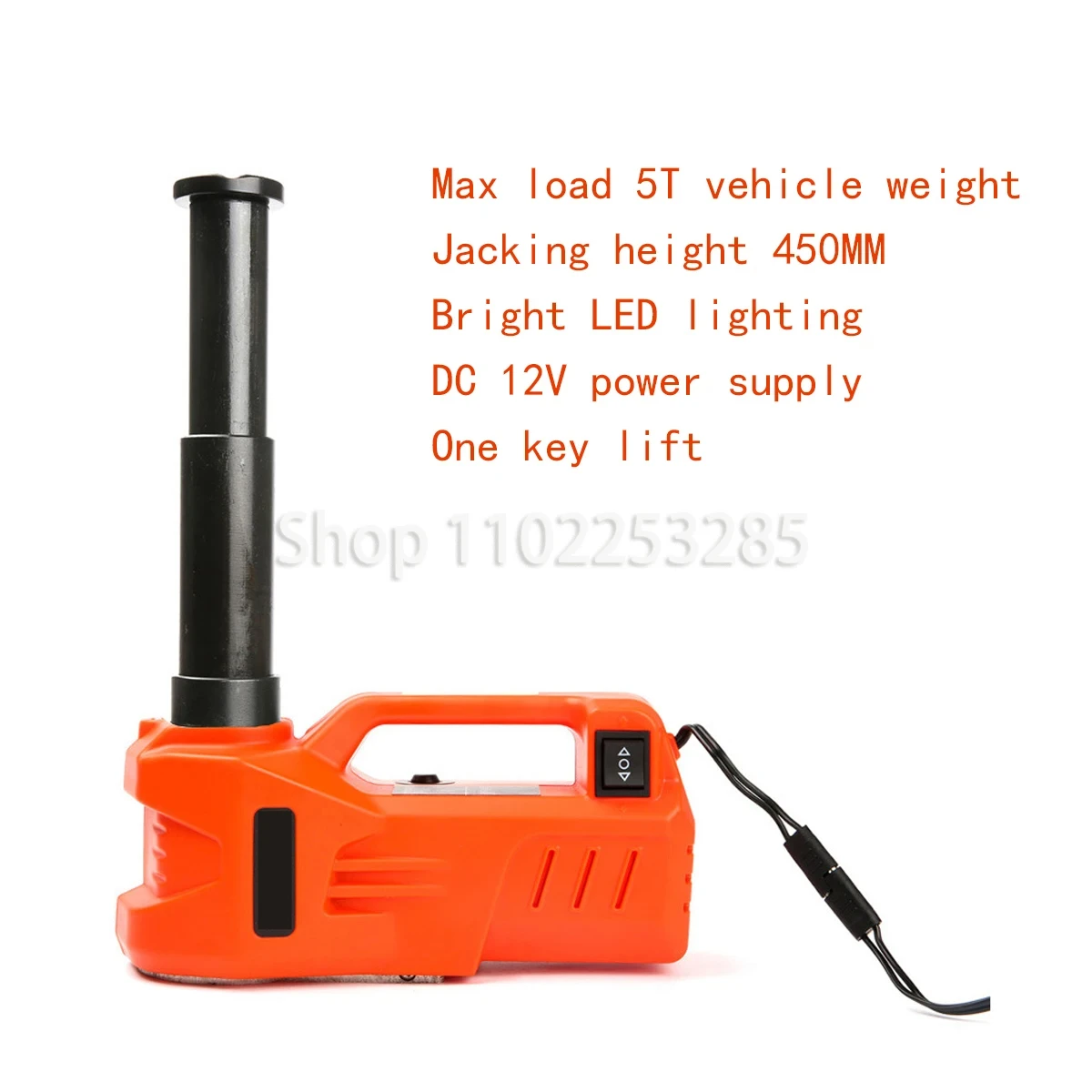 12V 3T/5T 155-450MM 135-360MM 油圧式カーフロアジャッキ 150W 定格 
