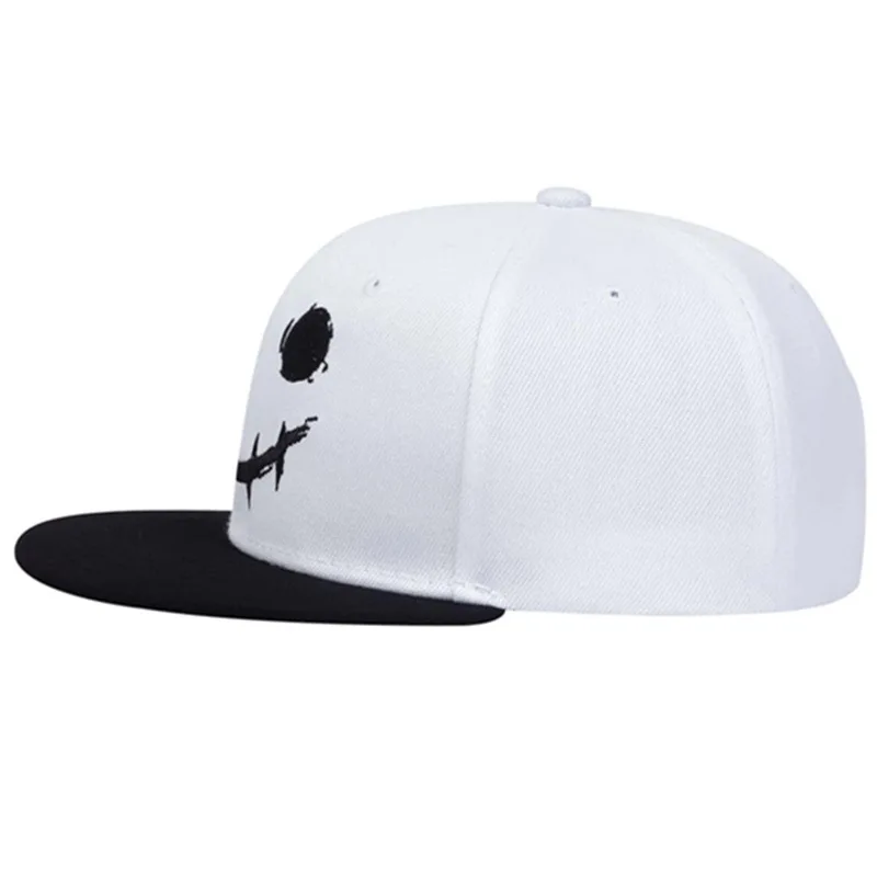 Unisex XO Smiling Face Embroidery Hip-hop Hats Outdoor Adjustable Casual Baseball Caps Sunscreen Hat - Image 5