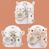 Baby Rattles Soft Cartoon Cute Plush Animal Rattles Toys Child Educational Handbells Soft Toddler Baby Comfort Toys игрушки для 2