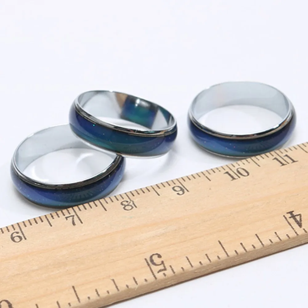 1PC Stainless Steel Magic Temperature Changing Color Mood Ring